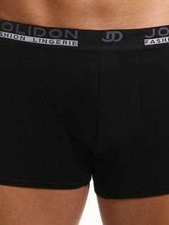 Трусы-боксеры классической посадки с эластичным поясом Jolidon DT177ммнТм Black